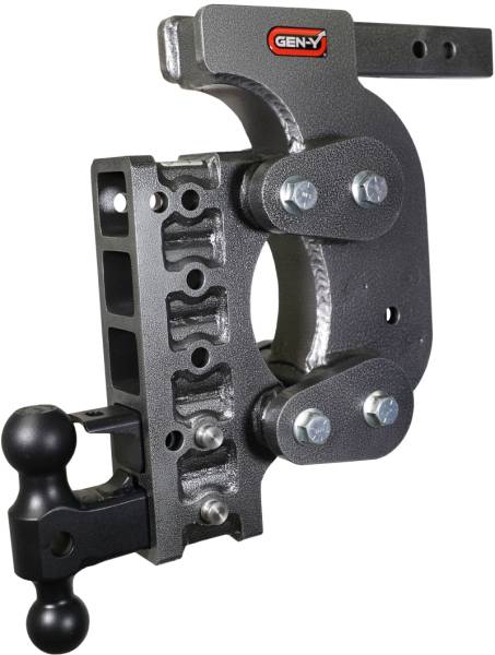 GEN-Y Hitch - GEN-Y Hitch The Boss Torsion-Flex 2in Shank 15in Drop 16K Hitch w/GH-051 Dual-Ball/Pintle Lock/Stab Kit - GH-1425