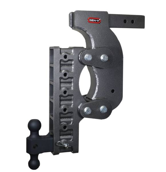GEN-Y Hitch - GEN-Y Hitch The Boss Torsion-Flex 2.5in Receiver 21in Drop Hitch w/GH-061 Dual-Ball/Stabilizer Kit - GH-1516