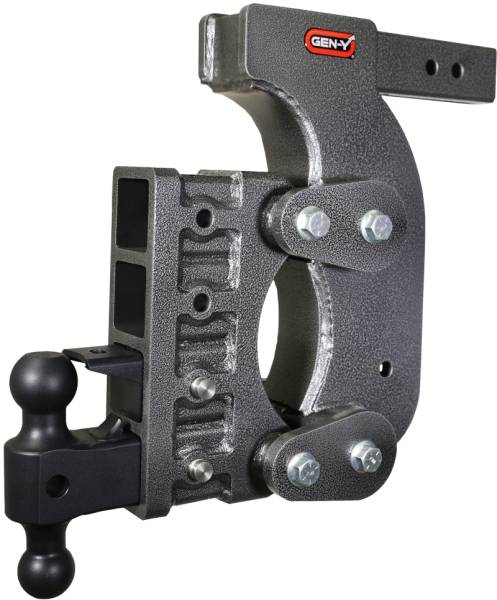 GEN-Y Hitch - GEN-Y Hitch The Boss Torsion-Flex 2.5in Receiver 15in Drop Hitch w/Dual-Ball/Pintle Lock/Stab Kit - GH-1524