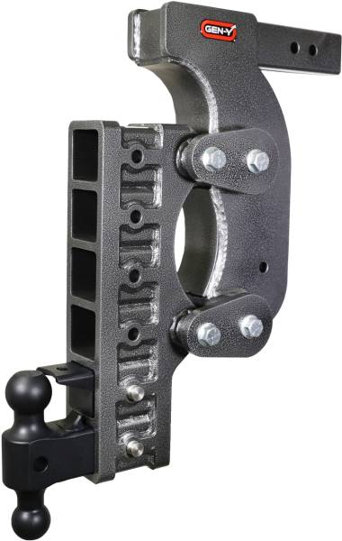 GEN-Y Hitch - GEN-Y Hitch The Boss Torsion-Flex 2.5in Receiver 21in Drop Hitch w/Dual-Ball/Pintle Lock/Stab Kit - GH-1526
