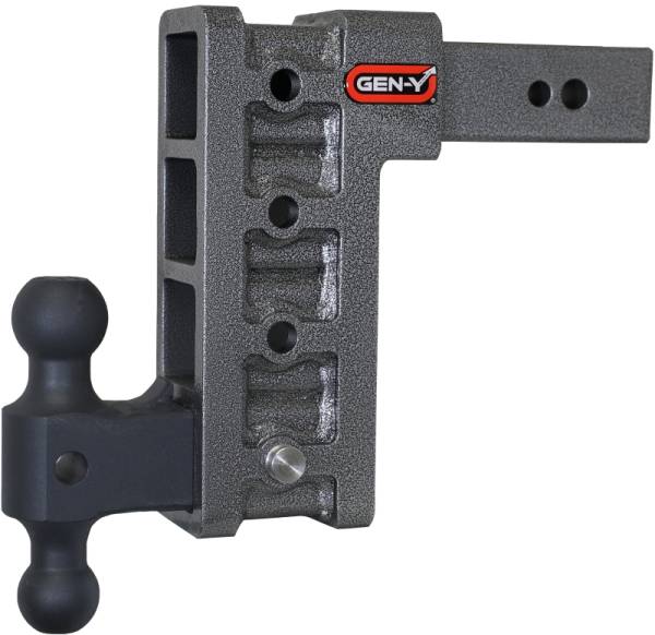 GEN-Y Hitch - GEN-Y Hitch Mega Duty 2.5in Shank 9in Drop 3500lb TW 32K Hitch w/GH-0161 Dual-Ball - GH-1614