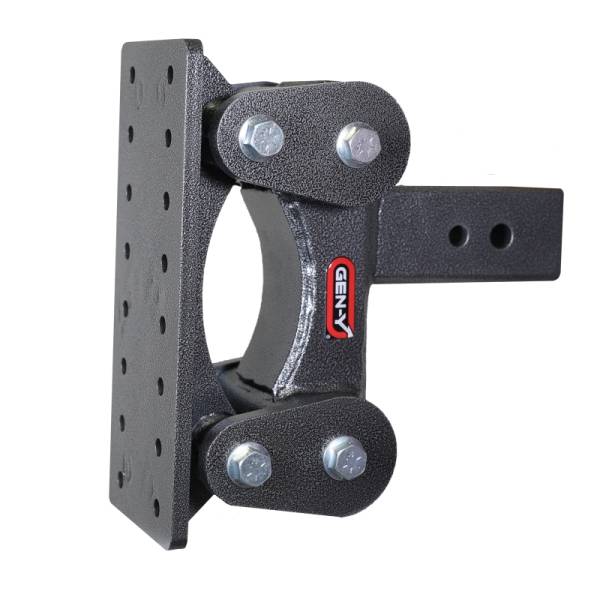 GEN-Y Hitch - GEN-Y Hitch The Boss Torsion-Flex Pintle Plate 3in Shank 6.5in Drop 2400lb TW 21K Hitch - GH-1801