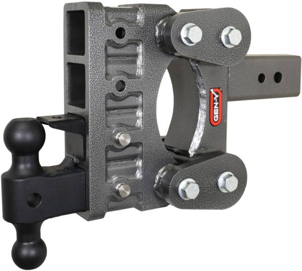 GEN-Y Hitch - GEN-Y Hitch The Boss Torsion-Flex 3in Shank 6in Drop 21K Hitch w/GH-061 Dual-Ball/GH-062 Pintle Lock - GH-1824