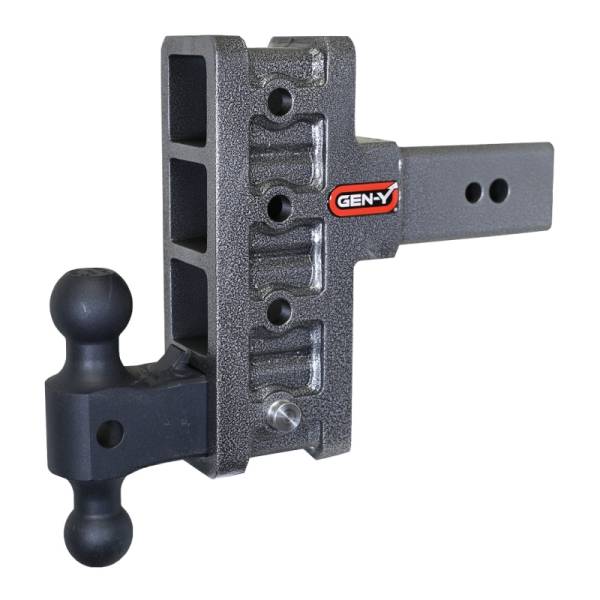 GEN-Y Hitch - GEN-Y Hitch Mega Duty 3in Shank 6in Offset Drop 3500lb TW 32K Hitch w/GH-0161 Dual-Ball - GH-2014