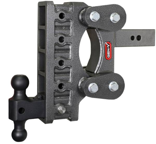 GEN-Y Hitch - GEN-Y Hitch The Boss Torsion-Flex 2.5in Shank 9in Drop 3500lb TW 32K Hitch w/GH-0161 Dual-Ball - GH-2115