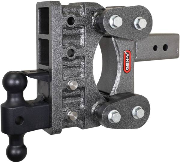 GEN-Y Hitch - GEN-Y Hitch The Boss Torsion-Flex 3in Shank 6in Drop 32K Hitch w/GH-0161 Dual-Ball/GH-0162 Pintle Lock - GH-2224