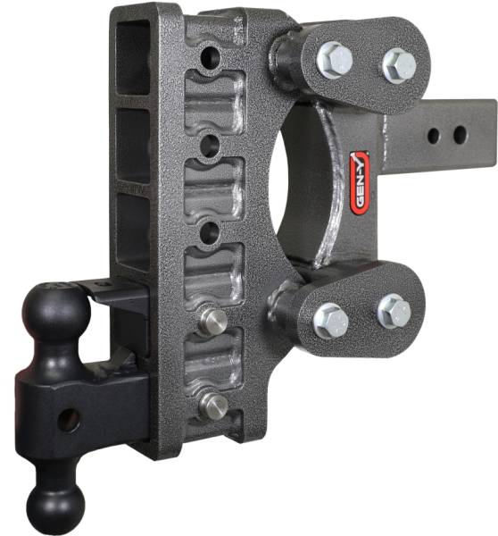 GEN-Y Hitch - GEN-Y Hitch The Boss Torsion-Flex 3in Shank 9in Drop 32K Hitch w/GH-0161 Dual-Ball/GH-0162 Pintle Lock - GH-2225