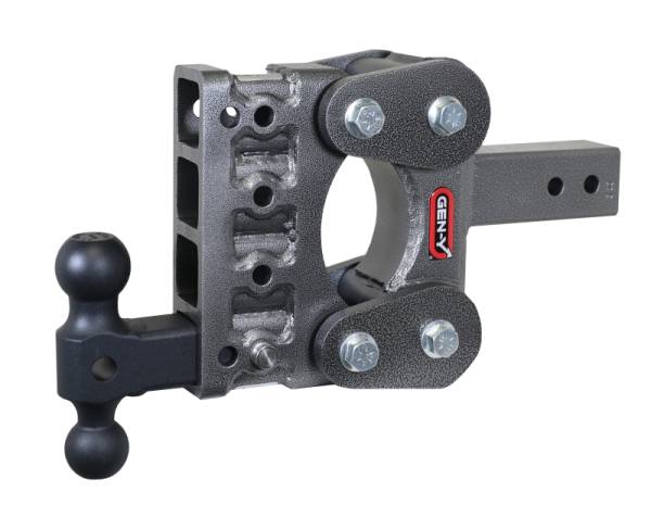 GEN-Y Hitch - GEN-Y Hitch The Boss Torsion-Flex 2.5in Shank 5in Drop 1100lb TW 10K Hitch w/GH-031 Dual-Ball - GH-2314