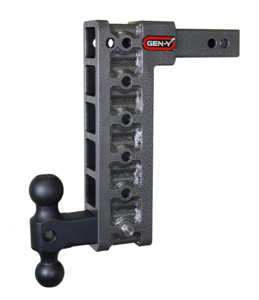 GEN-Y Hitch - GEN-Y Hitch Mega Duty 2in Shank 12.5in Drop 10K Hitch w/Dual-Ball (Use w/Stabilizer Kit GH-0100) - GH-316