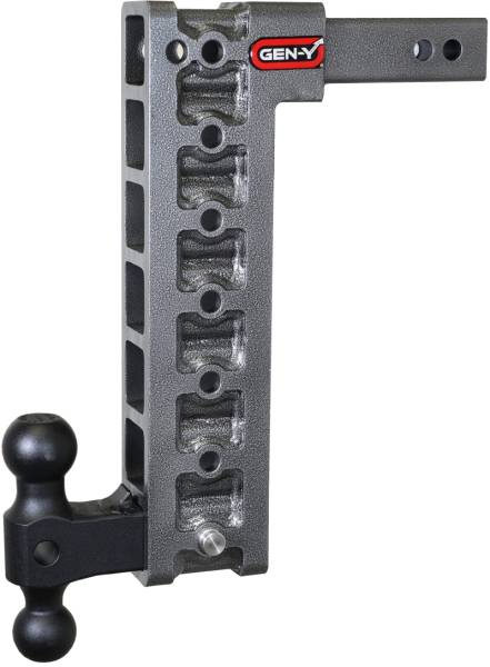 GEN-Y Hitch - GEN-Y Hitch Mega Duty 2in Shank 15in Drop 2K TW 16K Hitch w/GH-051 Dual-Ball/GH-0100 Stabilizer Kit - GH-517