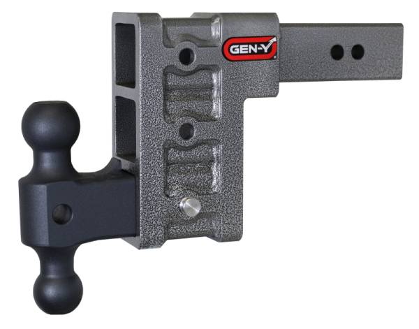 GEN-Y Hitch - GEN-Y Hitch Mega Duty 2.5in Shank 6in Drop 3K TW 21K Hitch w/GH-061 Dual-Ball - GH-613