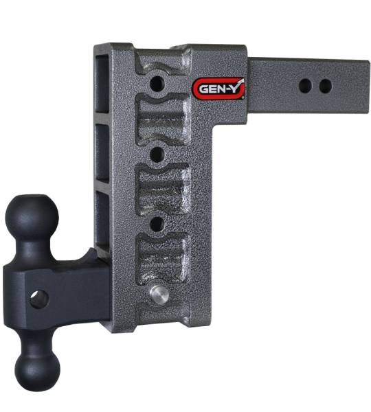 GEN-Y Hitch - GEN-Y Hitch Mega Duty 2.5in Shank 9in Drop 3K TW 21K Hitch w/GH-061 Dual-Ball - GH-614