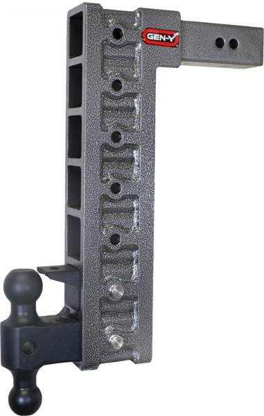 GEN-Y Hitch - GEN-Y Hitch Mega Duty 2.5in Shank 18in Drop 21K Hitch w/GH-061 Dual-Ball/Pintle Lock/Stabilizer Kit - GH-627