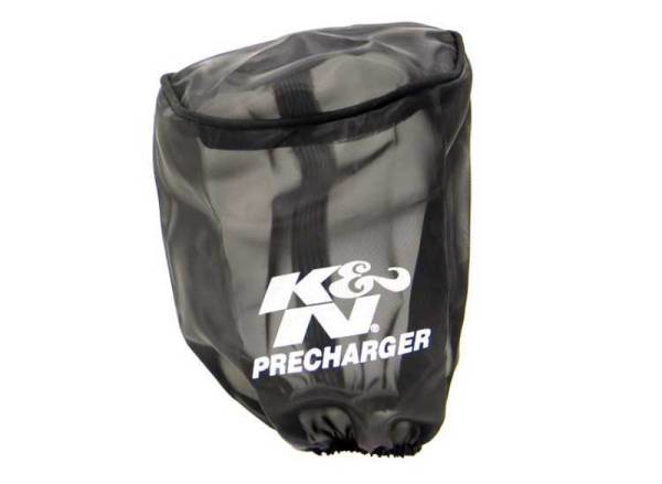 K&N Engineering - K&N Engineering Universal Precharger Round Tapered Filter Wrap Black 4in Top ID / 4.5in Base ID / 6.5in Height - 22-8031PK