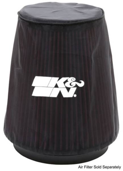 K&N Engineering - K&N Engineering Universal P Dry charger Round Tapered Air Filter Wrap Black - 22-8038DK