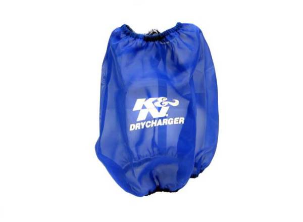 K&N Engineering - K&N Engineering Blue Drycharger Round Tapered Air Filter Wrap 5.875in Top ID / 7.5in Base ID / 8.5in Height - RF-1020DL