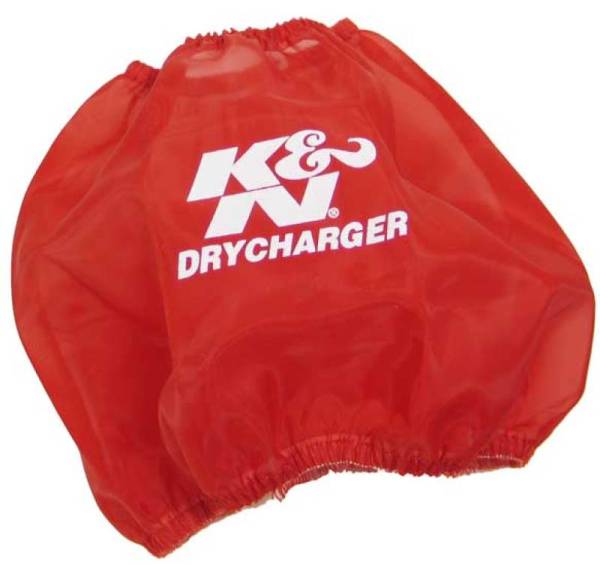 K&N Engineering - K&N Engineering Round Tapered Drycharger Air Filter Wrap Red 7.5in Base ID / 4.5in Top ID / 6in Height - RF-1048DR