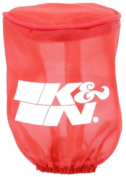 K&N Engineering - K&N Engineering Drycharger Air Filter Wrap - Round Straight - Red Closed Top 3in Inside Dia x 4in Height - RU-1280DR