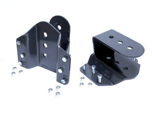 Maxtrac - Maxtrac 99-07 Ford F-250/350 2WD/4WD Super Duty 2-4in Rear Lowering Hangers - 423740