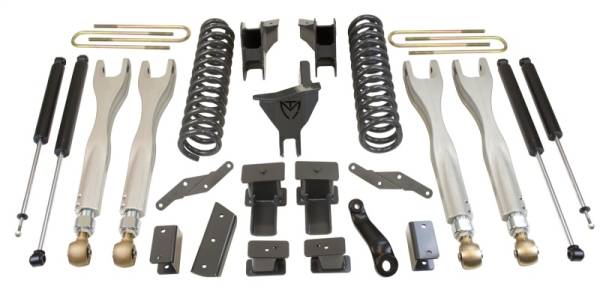 Maxtrac - Maxtrac 17-19 Ford F-250/350 4WD 6in/2in MaxPro Coil Lift Kit w/4-Link Arms & MaxTrac Shocks - K943362L