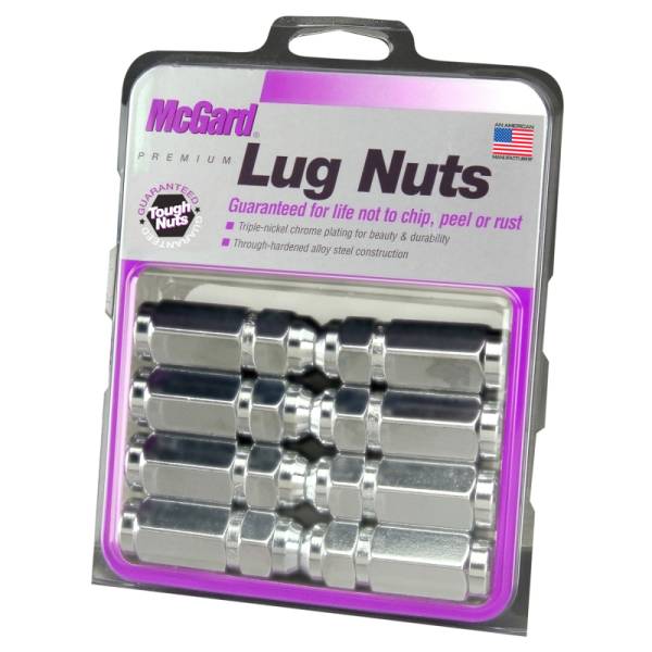 McGard - McGard Hex Lug Nut (Cone Seat / Duplex) 1/2-20 / 7/8 Hex / 2.5in. Length (8-Pack) - Chrome - 64805