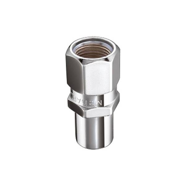 McGard - McGard Hex Lug Nut (Drag Racing Reg. Shank) 1/2-20 / 13/16 Hex / 1.86in. L (Box of 100) - Chrome - 69105