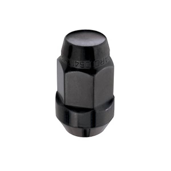 McGard - McGard Hex Lug Nut (Cone Seat Bulge Style) M14X1.5 / 22mm Hex / 1.635in. Length (Box of 144) - Black - 69474