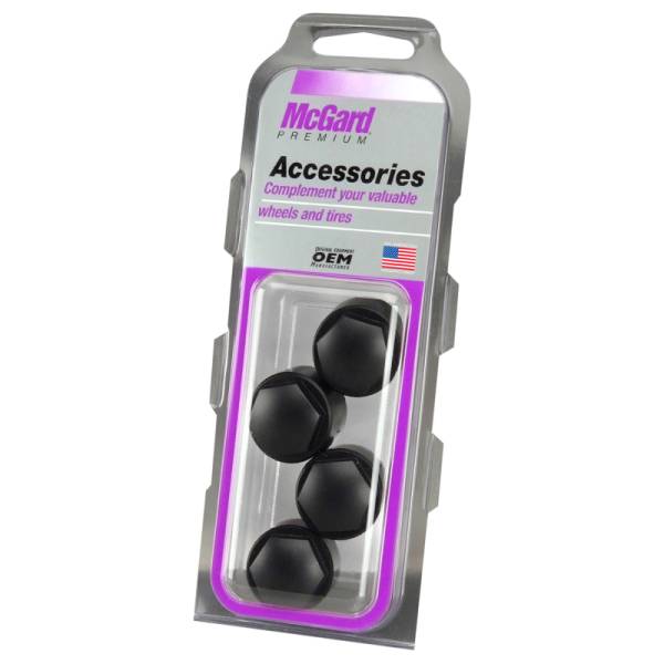 McGard - McGard Nylon Lug Caps For PN 24010-24013 (4-Pack) - Black - 70005