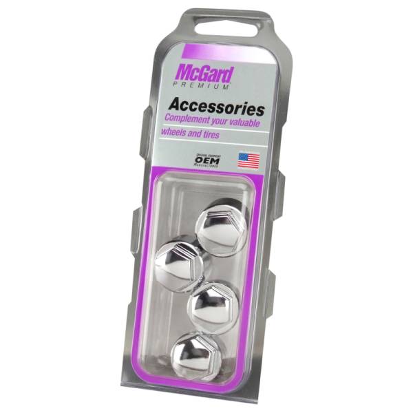 McGard - McGard Nylon Lug Caps For PN 24010-24013 (4-Pack) - Chrome - 70006