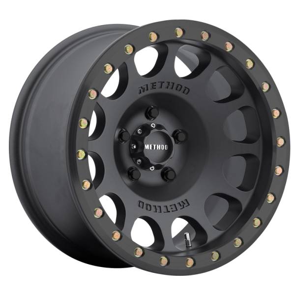 Method Wheels - Method Wheels MR105 Beadlock 17x8.5 0mm Offset 5x5.5 108mm CB Matte Black w/BH-H24125 Wheel - MR10578555500B