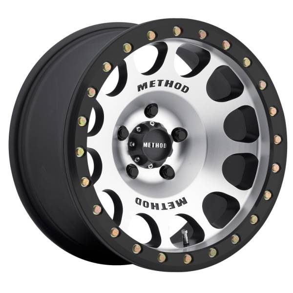 Method Wheels - Method Wheels MR105 Beadlock 17x9 -38mm Offset 5x5 71.5mm CB Machined w/Matte Black Ring Wheel - MR10579050338B
