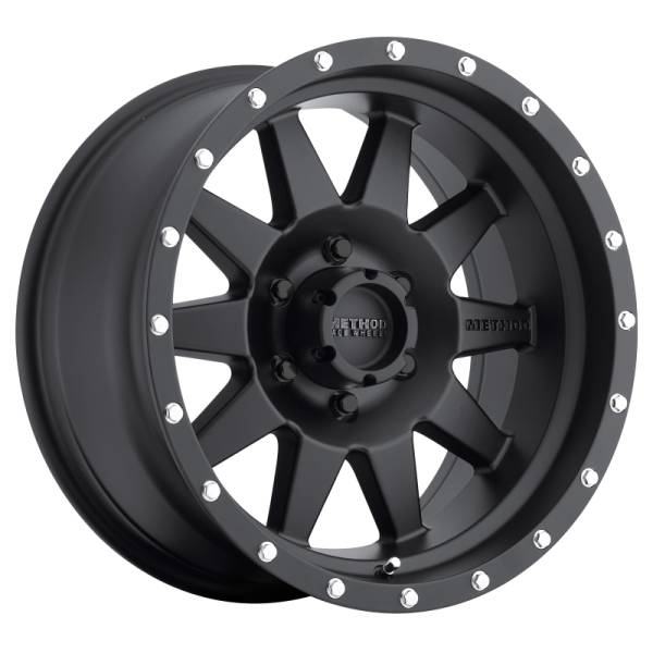 Method Wheels - Method Wheels MR301 The Standard 15x7 -6mm Offset 6x5.5 108mm CB Matte Black Wheel - MR30157060506N