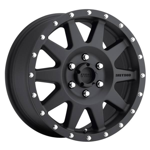 Method Wheels - Method Wheels MR301 The Standard 17x7.5 +50mm Offset 6x130 84.1mm CB Matte Black Wheel - MR30177563550