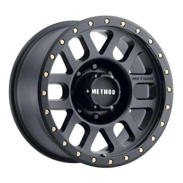 Method Wheels - Method Wheels MR309 Grid 17x8.5 0mm Offset 8x180 130.81mm CB Matte Black Wheel - MR30978588500