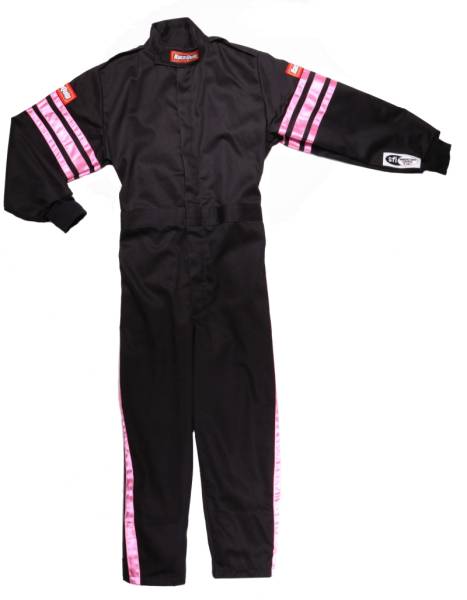 Racequip - Racequip Pink Trim SFI-1 JR. Suit - KLarge - 1950895