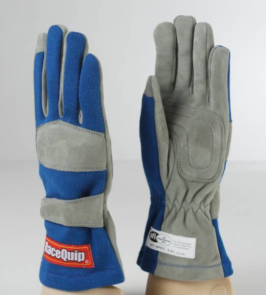 Racequip - Racequip Blue 1-Layer SFI-1 Glove - Large - 351025