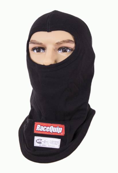 Racequip - Racequip Black SFI 3.3 Fr Single Layer Hood JR. - 433990