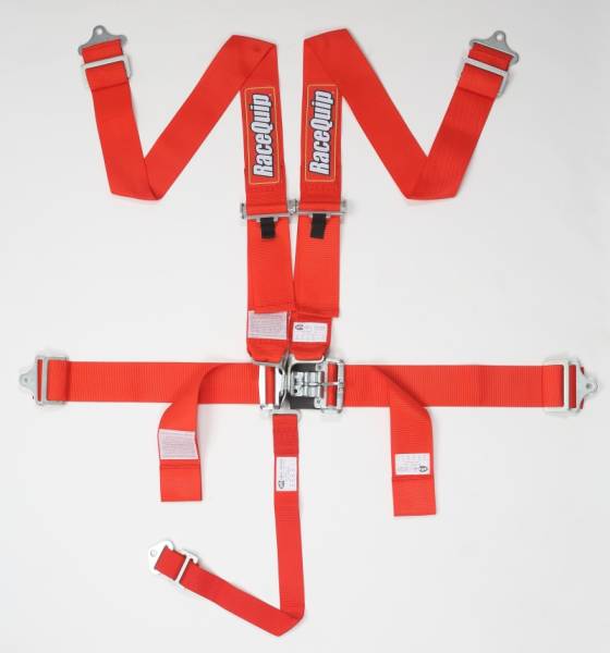 Racequip - Racequip Red L & L 5pt Seat Belt - 711011
