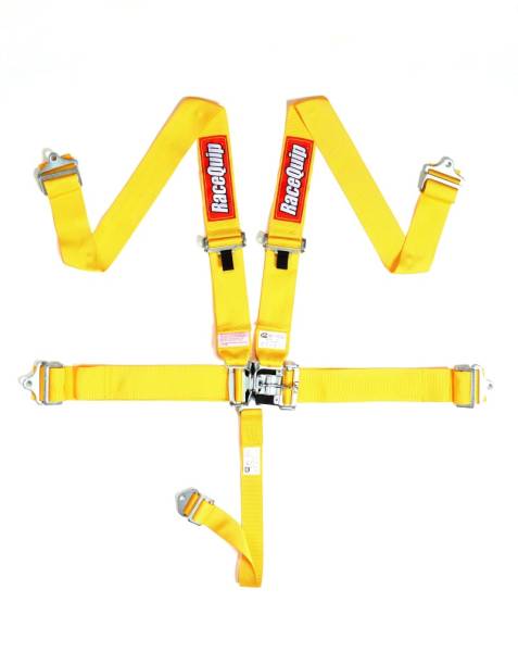 Racequip - Racequip Yellow L & L 5pt Seat Belt - 711031
