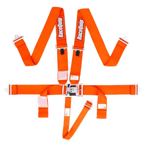 Racequip - Racequip Orange L & L 5pt Seat Belt - 711041