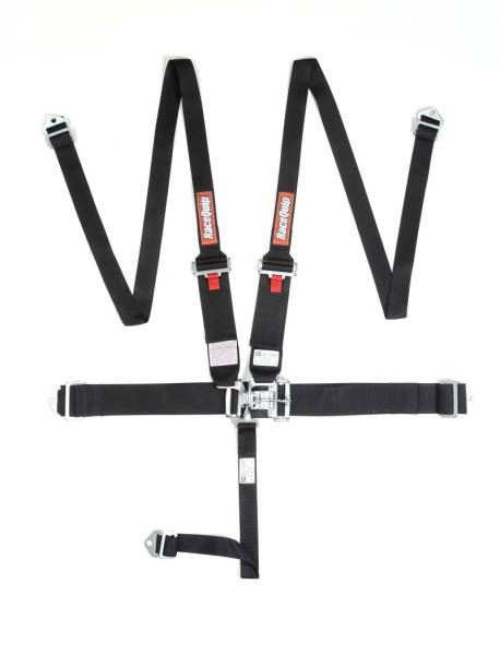Racequip - Racequip Black L & L 5pt HNR Seat Belt - 717007