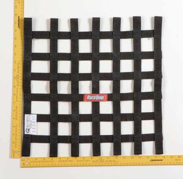Racequip - Racequip Black 18 X 18 SFI Ribbon Net - 726003