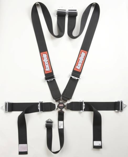 Racequip - Racequip Black SFI CAMLOCK 5pt PD Lap Seat Belt - 741001