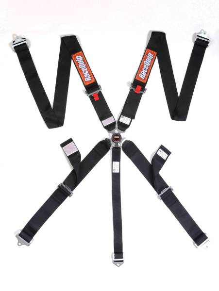 Racequip - Racequip Black SFI CAMLOCK 5pt PU Lap Seat Belt - 742002