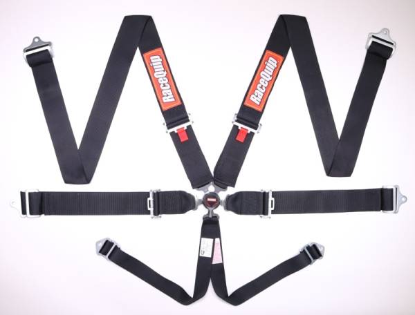 Racequip - Racequip Black SFI CAMLOCK 6pt PD Lap Seat Belt - 743003