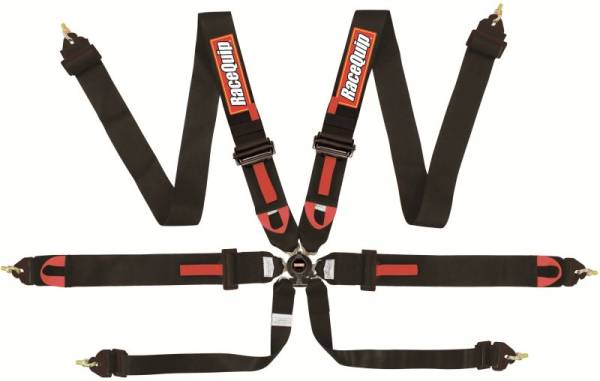 Racequip - Racequip Black FIA CAMLOCK 6pt Pull Down Lap - 851001