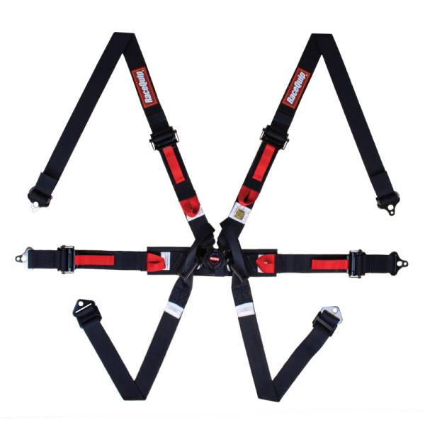 Racequip - Racequip Black FIA 6pt Pull Up Lap FHR Formula Sub - 857007