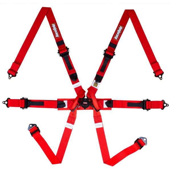 Racequip - Racequip Red FIA 6pt Pull Up Lap FHR Formula Sub - 857017