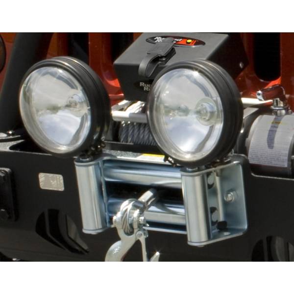 Rugged Ridge - Rugged Ridge Roller Fairlead w/ Off-road Light Mounts - 11238.03