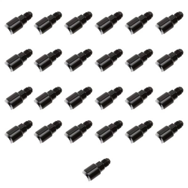 Russell - Russell Performance -6 AN male to 3/8in SAE quick-disconnect female (Black 25pc) - 640857